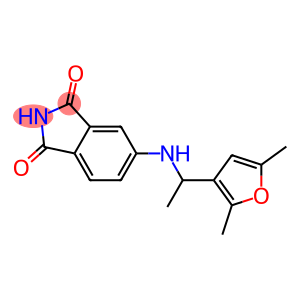 5-{[1-(2,5-dimethylfuran-3-yl)ethyl]amino}-2,3-dihydro-1H-isoindole-1,3-dione