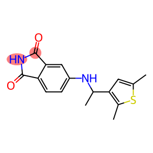 5-{[1-(2,5-dimethylthiophen-3-yl)ethyl]amino}-2,3-dihydro-1H-isoindole-1,3-dione