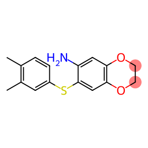 7-[(3,4-dimethylphenyl)sulfanyl]-2,3-dihydro-1,4-benzodioxin-6-amine