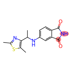 5-{[1-(2,5-dimethyl-1,3-thiazol-4-yl)ethyl]amino}-2,3-dihydro-1H-isoindole-1,3-dione