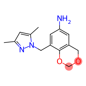 8-[(3,5-dimethyl-1H-pyrazol-1-yl)methyl]-2,4-dihydro-1,3-benzodioxin-6-amine