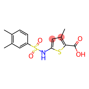 5-[(3,4-dimethylbenzene)sulfonamido]-3-methylthiophene-2-carboxylic acid