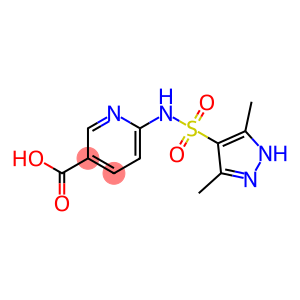 6-{[(3,5-dimethyl-1H-pyrazol-4-yl)sulfonyl]amino}nicotinic acid