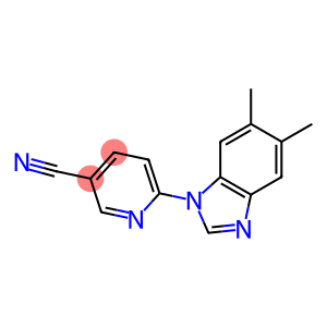 6-(5,6-dimethyl-1H-benzimidazol-1-yl)nicotinonitrile