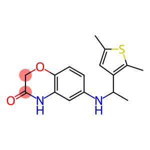 6-{[1-(2,5-dimethylthiophen-3-yl)ethyl]amino}-3,4-dihydro-2H-1,4-benzoxazin-3-one