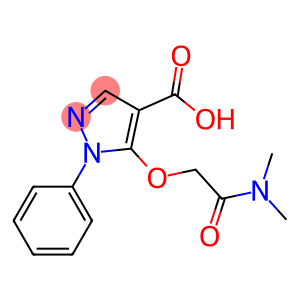 5-[(dimethylcarbamoyl)methoxy]-1-phenyl-1H-pyrazole-4-carboxylic acid