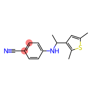 4-{[1-(2,5-dimethylthiophen-3-yl)ethyl]amino}benzonitrile