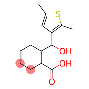 6-[(2,5-dimethylthiophen-3-yl)(hydroxy)methyl]cyclohex-3-ene-1-carboxylic acid