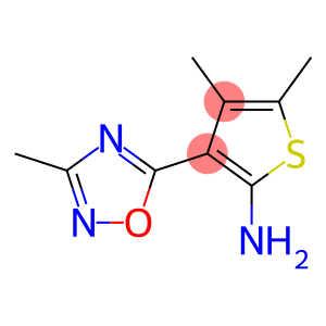 4,5-dimethyl-3-(3-methyl-1,2,4-oxadiazol-5-yl)thiophen-2-amine