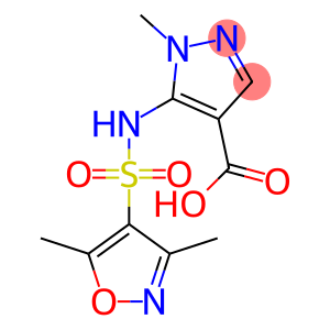 5-[(3,5-dimethyl-1,2-oxazole-4-)sulfonamido]-1-methyl-1H-pyrazole-4-carboxylic acid