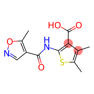 4,5-dimethyl-2-{[(5-methylisoxazol-4-yl)carbonyl]amino}thiophene-3-carboxylic acid