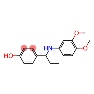 4-{1-[(3,4-dimethoxyphenyl)amino]propyl}phenol