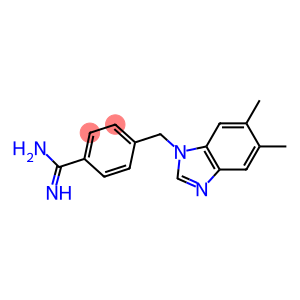 4-[(5,6-dimethyl-1H-benzimidazol-1-yl)methyl]benzenecarboximidamide