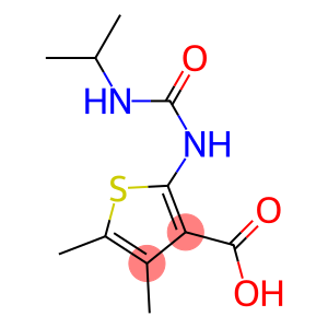 4,5-dimethyl-2-[(propan-2-ylcarbamoyl)amino]thiophene-3-carboxylic acid