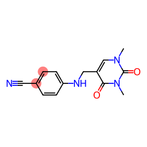 4-{[(1,3-dimethyl-2,4-dioxo-1,2,3,4-tetrahydropyrimidin-5-yl)methyl]amino}benzonitrile