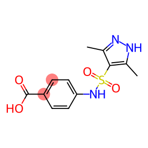 4-[(3,5-dimethyl-1H-pyrazole-4-)sulfonamido]benzoic acid