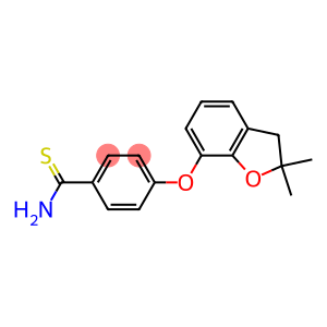 4-[(2,2-dimethyl-2,3-dihydro-1-benzofuran-7-yl)oxy]benzene-1-carbothioamide