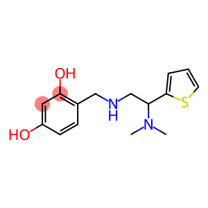 4-({[2-(dimethylamino)-2-(thiophen-2-yl)ethyl]amino}methyl)benzene-1,3-diol