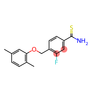 4-(2,5-dimethylphenoxymethyl)-3-fluorobenzene-1-carbothioamide