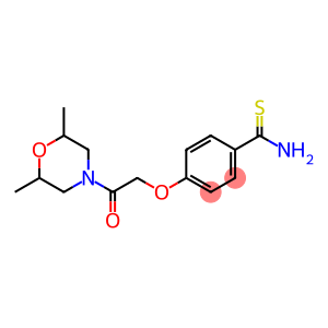 4-[2-(2,6-dimethylmorpholin-4-yl)-2-oxoethoxy]benzene-1-carbothioamide