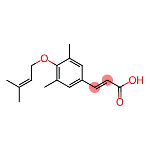 3-{3,5-dimethyl-4-[(3-methylbut-2-en-1-yl)oxy]phenyl}prop-2-enoic acid