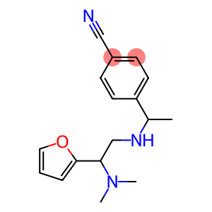 4-(1-{[2-(dimethylamino)-2-(furan-2-yl)ethyl]amino}ethyl)benzonitrile