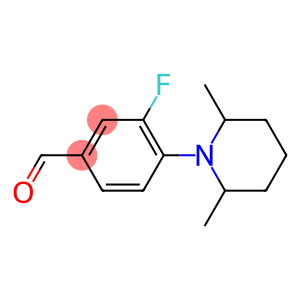 4-(2,6-dimethylpiperidin-1-yl)-3-fluorobenzaldehyde