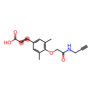 3-{3,5-dimethyl-4-[(prop-2-yn-1-ylcarbamoyl)methoxy]phenyl}prop-2-enoic acid