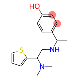 4-(1-{[2-(dimethylamino)-2-(thiophen-2-yl)ethyl]amino}ethyl)phenol