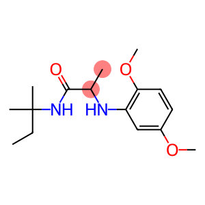 2-[(2,5-dimethoxyphenyl)amino]-N-(2-methylbutan-2-yl)propanamide