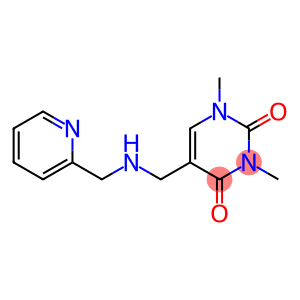 1,3-dimethyl-5-{[(pyridin-2-ylmethyl)amino]methyl}-1,2,3,4-tetrahydropyrimidine-2,4-dione