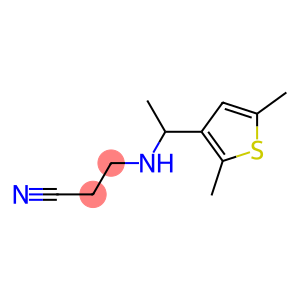 3-{[1-(2,5-dimethylthiophen-3-yl)ethyl]amino}propanenitrile