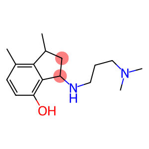 3-{[3-(dimethylamino)propyl]amino}-1,7-dimethyl-2,3-dihydro-1H-inden-4-ol