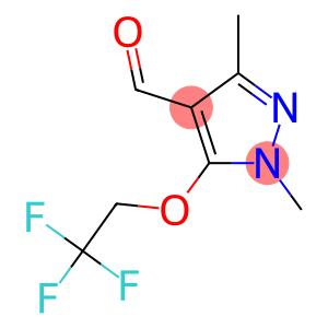 1,3-dimethyl-5-(2,2,2-trifluoroethoxy)-1H-pyrazole-4-carbaldehyde