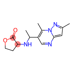 3-[(1-{2,7-dimethylpyrazolo[1,5-a]pyrimidin-6-yl}ethyl)amino]oxolan-2-one