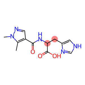 2-[(1,5-dimethyl-1H-pyrazol-4-yl)formamido]-3-(1H-imidazol-4-yl)propanoic acid