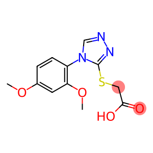 2-{[4-(2,4-dimethoxyphenyl)-4H-1,2,4-triazol-3-yl]sulfanyl}acetic acid