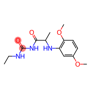 1-{2-[(2,5-dimethoxyphenyl)amino]propanoyl}-3-ethylurea