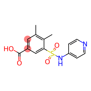 3,4-dimethyl-5-(pyridin-4-ylsulfamoyl)benzoic acid