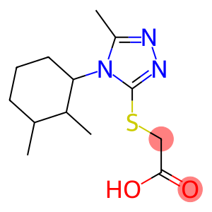 2-{[4-(2,3-dimethylcyclohexyl)-5-methyl-4H-1,2,4-triazol-3-yl]sulfanyl}acetic acid