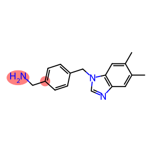 {4-[(5,6-dimethyl-1H-1,3-benzodiazol-1-yl)methyl]phenyl}methanamine