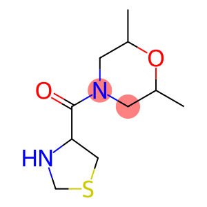 2,6-dimethyl-4-(1,3-thiazolidin-4-ylcarbonyl)morpholine