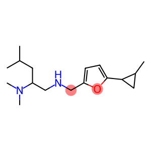 [2-(dimethylamino)-4-methylpentyl]({[5-(2-methylcyclopropyl)furan-2-yl]methyl})amine