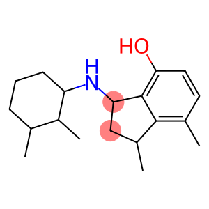 3-[(2,3-dimethylcyclohexyl)amino]-1,7-dimethyl-2,3-dihydro-1H-inden-4-ol