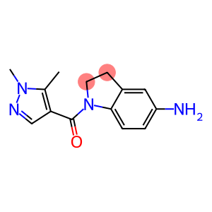 1-[(1,5-dimethyl-1H-pyrazol-4-yl)carbonyl]-2,3-dihydro-1H-indol-5-amine