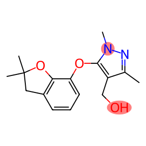 {5-[(2,2-dimethyl-2,3-dihydro-1-benzofuran-7-yl)oxy]-1,3-dimethyl-1H-pyrazol-4-yl}methanol