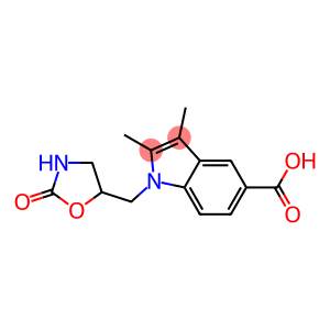 2,3-dimethyl-1-[(2-oxo-1,3-oxazolidin-5-yl)methyl]-1H-indole-5-carboxylic acid