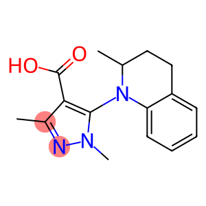 1,3-dimethyl-5-(2-methyl-1,2,3,4-tetrahydroquinolin-1-yl)-1H-pyrazole-4-carboxylic acid