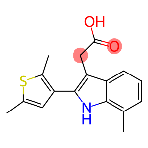 2-[2-(2,5-dimethylthiophen-3-yl)-7-methyl-1H-indol-3-yl]acetic acid