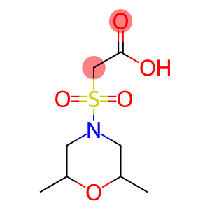 2-[(2,6-dimethylmorpholine-4-)sulfonyl]acetic acid